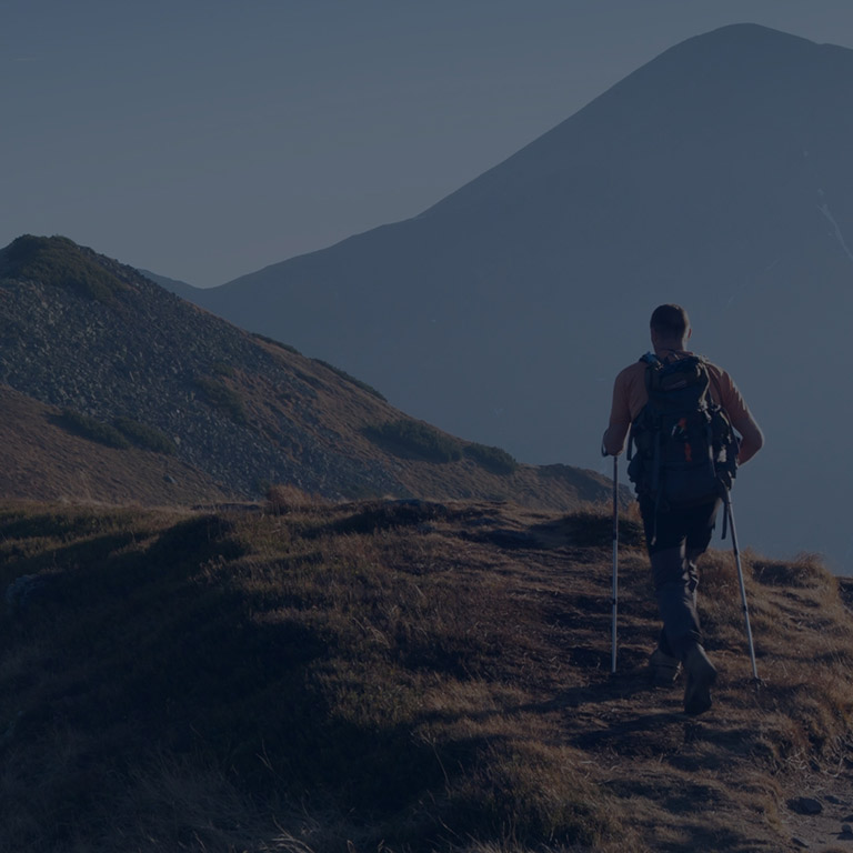 Hiking mountain